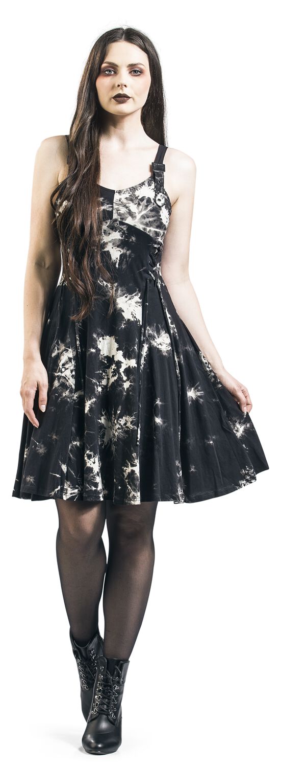 Robe Tie Dye Malin | Chemical Black Robe courte
