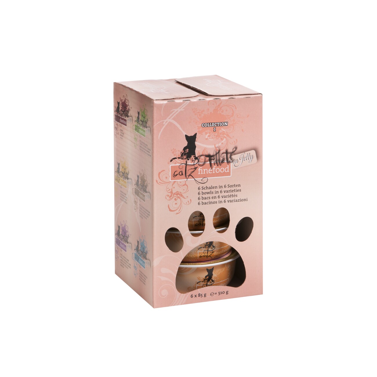 Catz finefood Nassfutter Katze Fillets Collection I Adult in Gelee Multipack 6x85 g