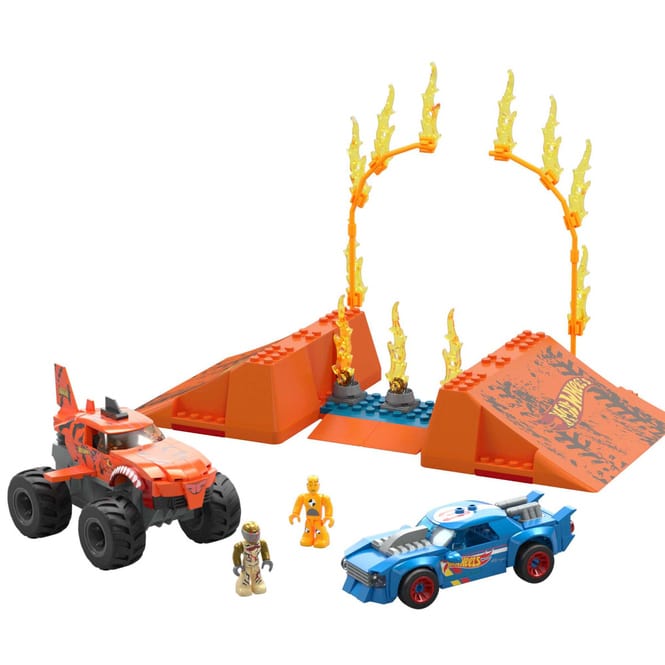 Hot Wheels - Mega - Monster Trucks - Tiger Shark Crash Wettkampf