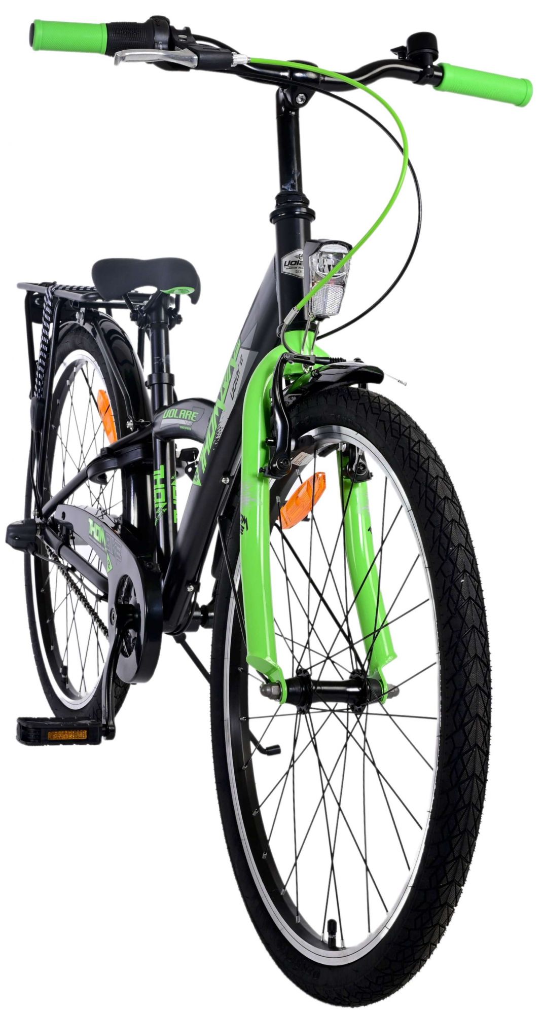 Kinderfahrrad Thombike für Jungen 24 Zoll Kinderrad in Grün Schwarz