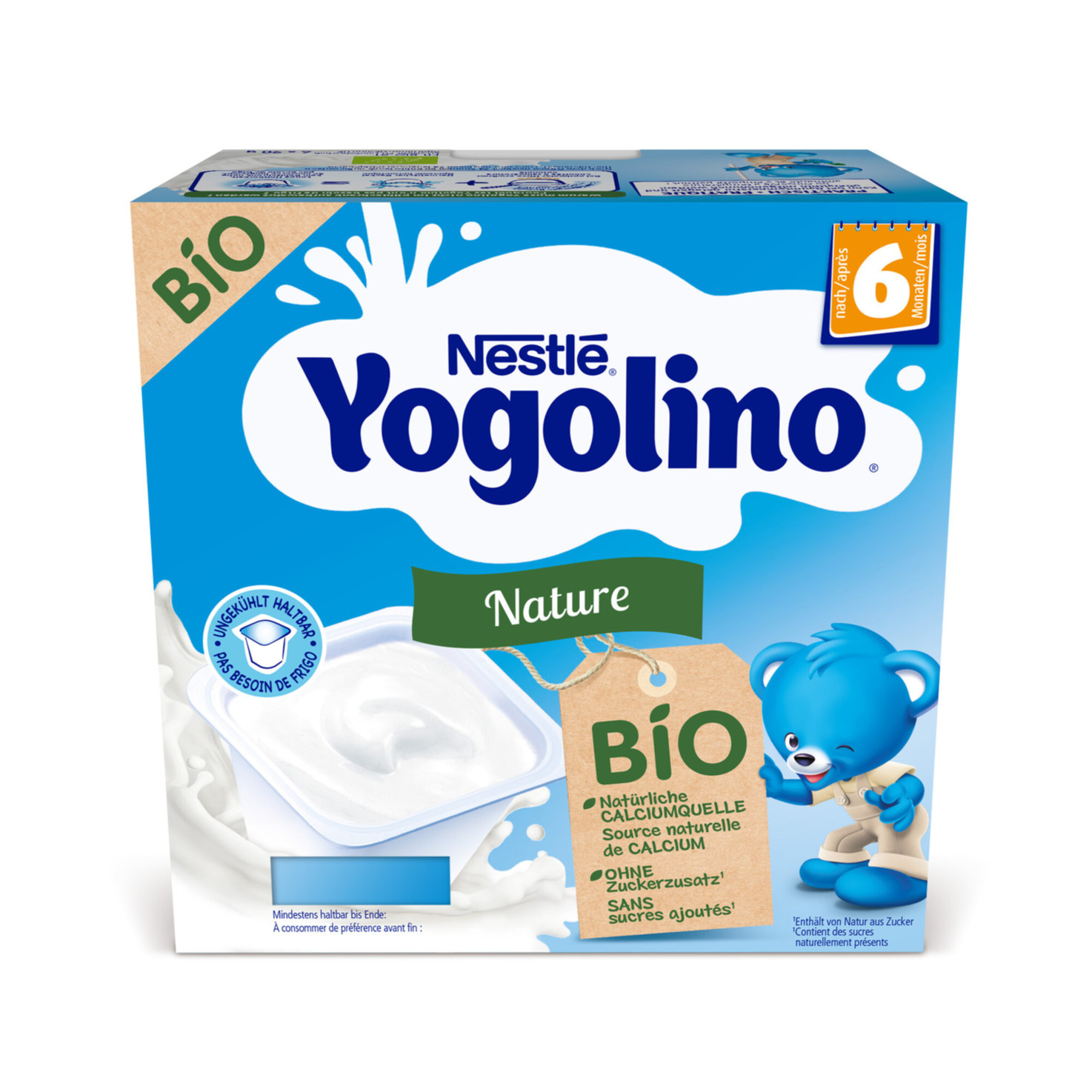 Nestlé Yogolino Bio Nature 4x90g 6+ Monate