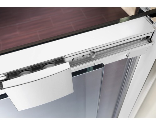 Schuifdeur voor nis Breuer Panorama Soft&Silent 120 cm, scharnier rechts, helder glas, profielkleur chroom