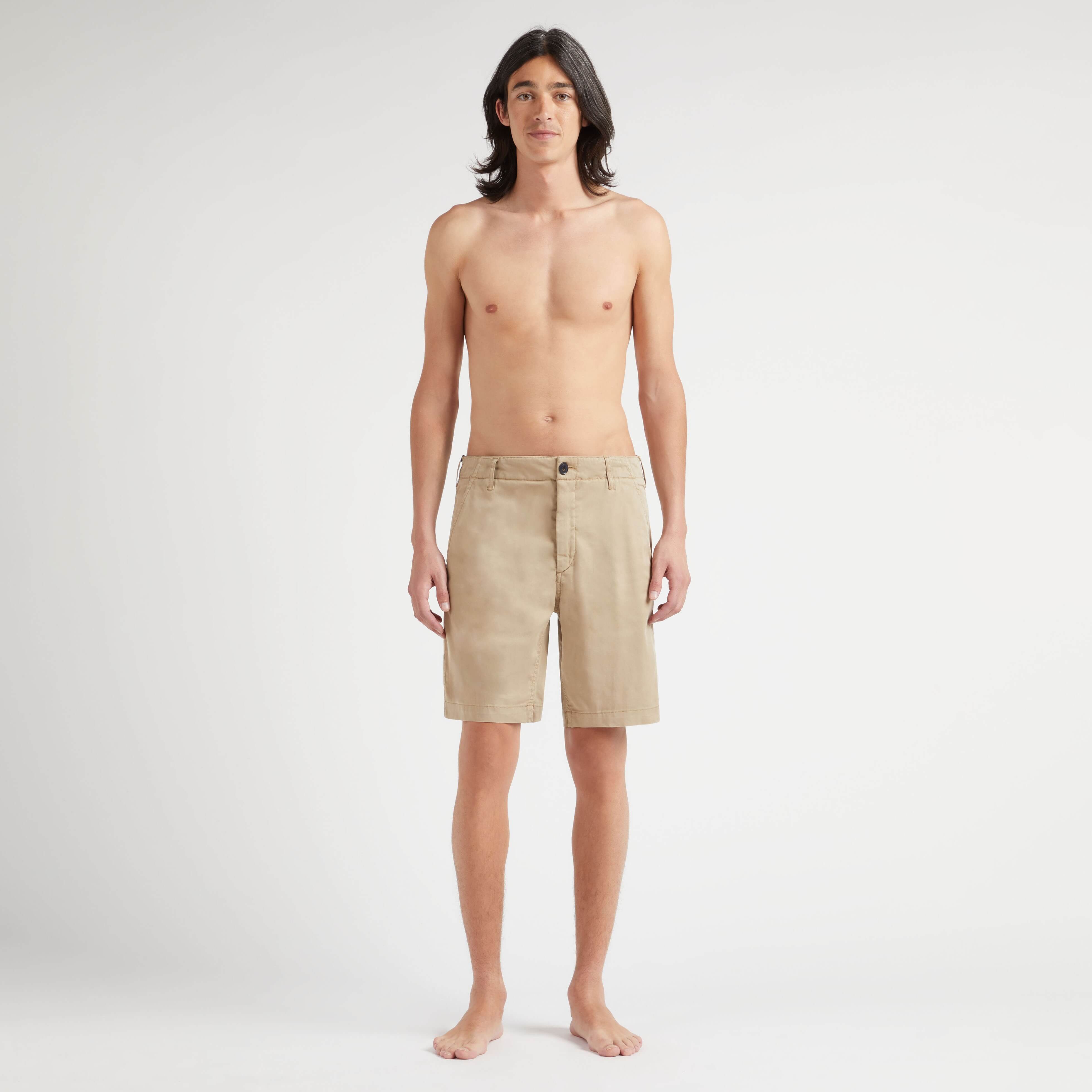 Bermuda Gabardine Homme en Tencel