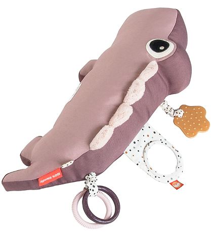 Done By Deer Pude m. Aktivitetsleget?j - Croco - 41 cm - Pudder