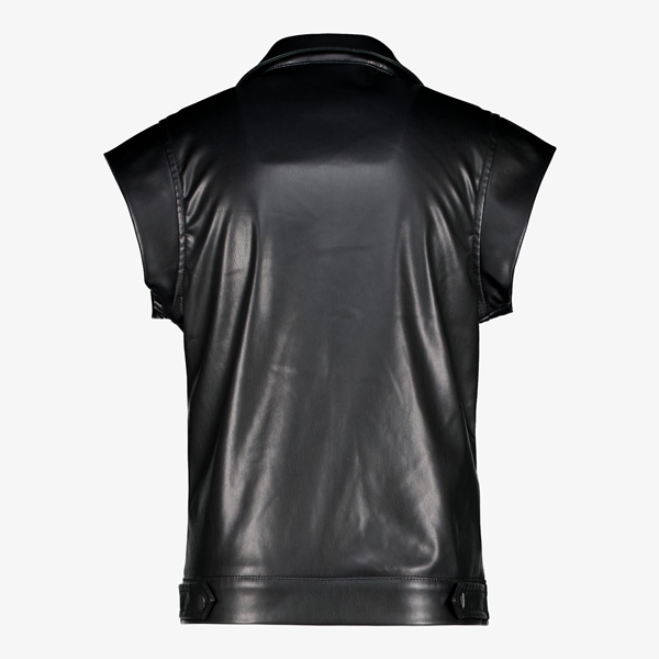 TwoDay meisjes PU gilet zwart