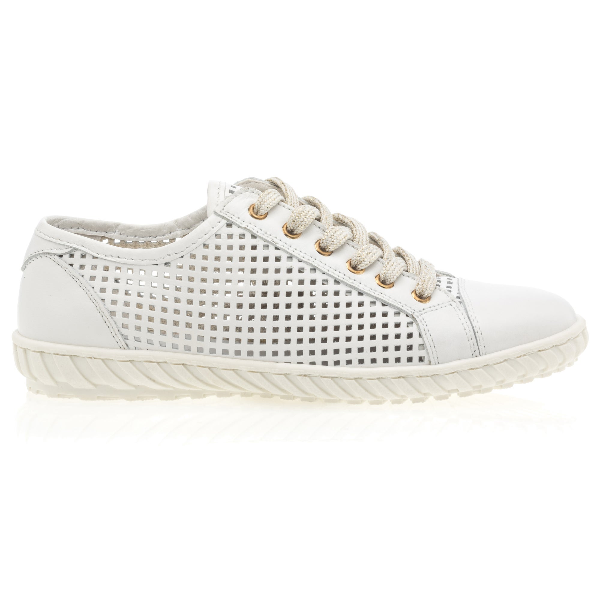 Baskets basses Femme en cuir blanc