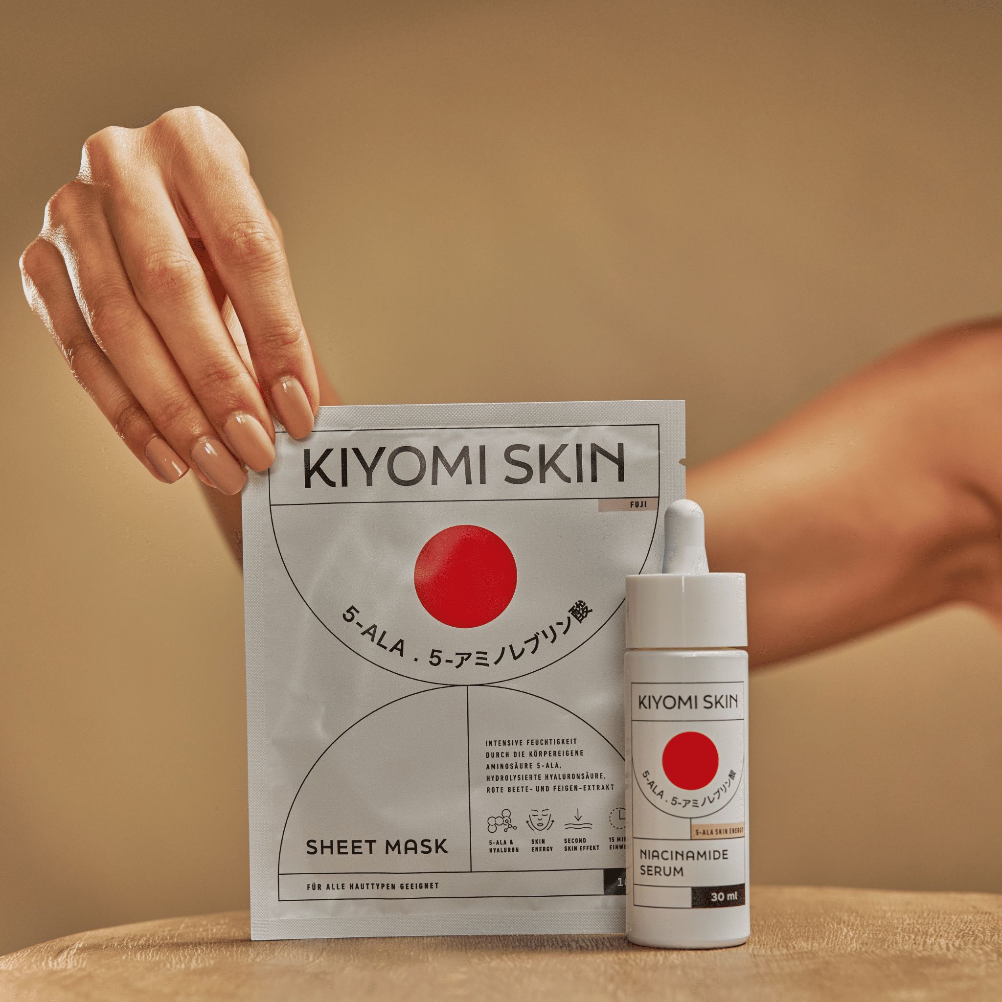 Kiyomi Skin Glow Discovery Duo - Set aus Niacinamide Serum und Tuchmaske