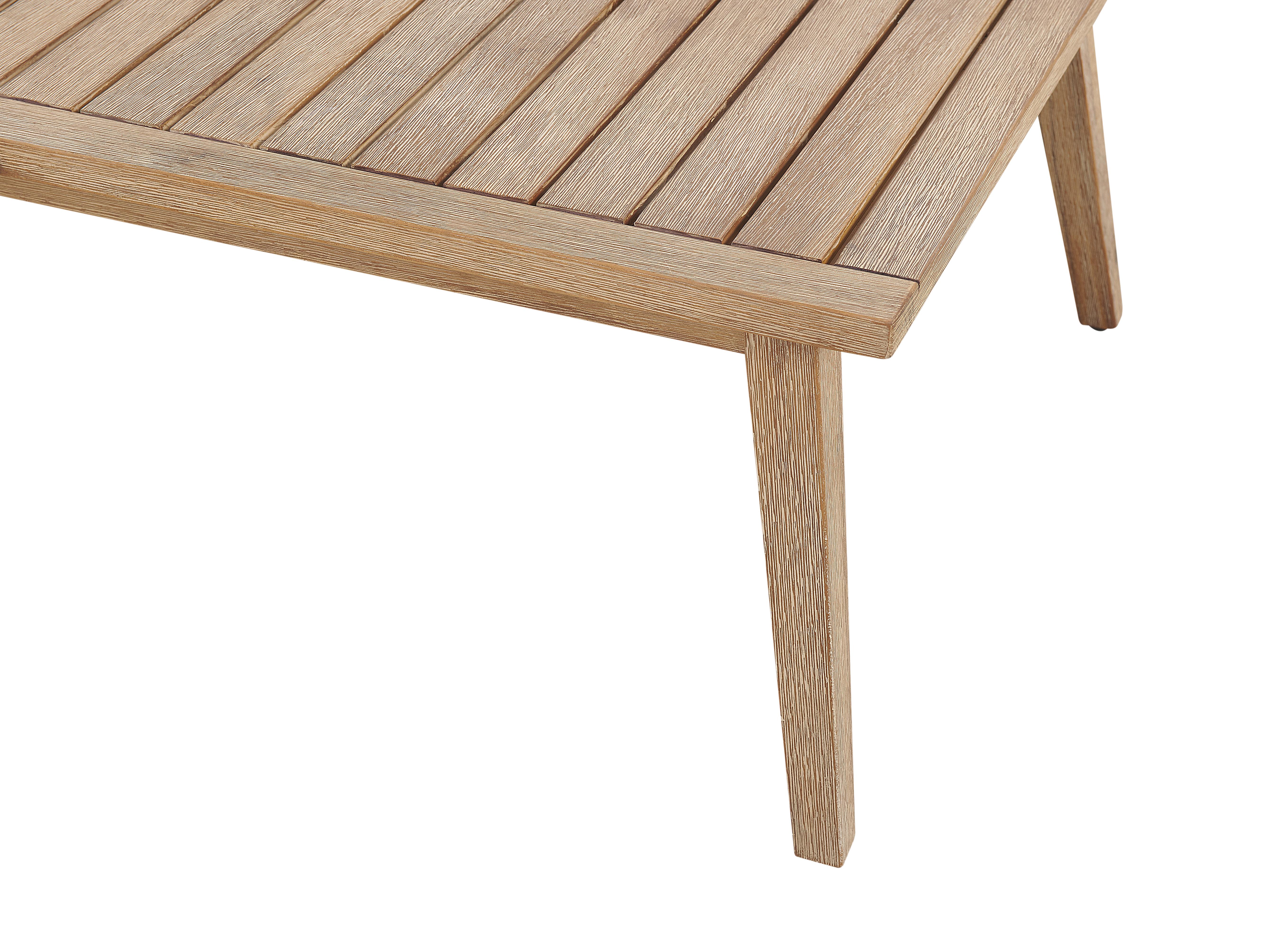 Tuin hoekloungeset met tafel 5-zits ALCAMO linkszijdig Acaciahout Zwart