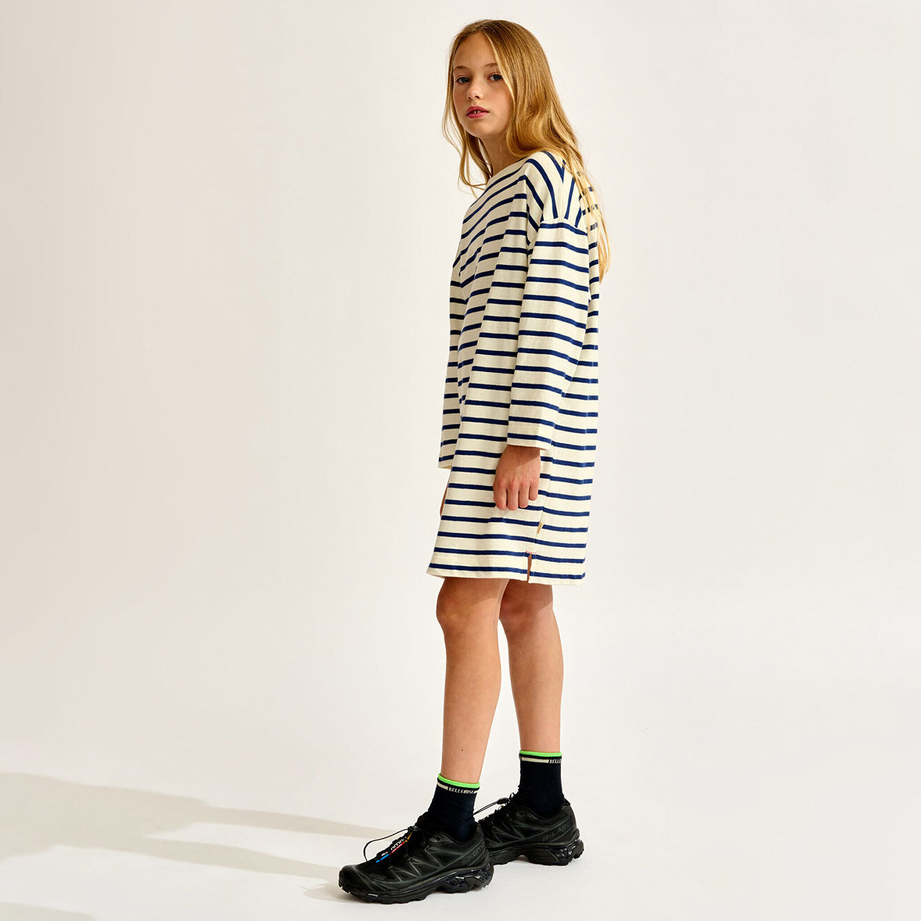 Bellerose Robe marinière Vamp écru/marine