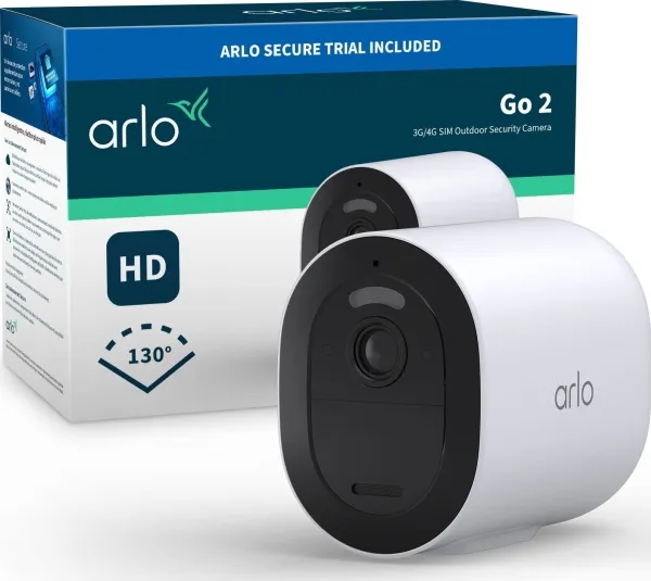 Arlo Go 2 - Netværksovervågningskamera - vejrbestandig - farve (Dag/nat) - 1920 x 1080 - 1080p - audio - trådløs - WiFi - LTE, 4G - H.264
