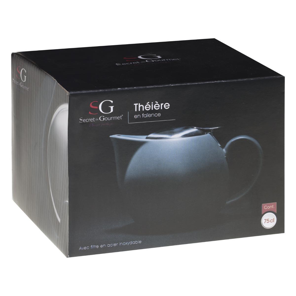 THEIERE BOULE GRIS 75CL