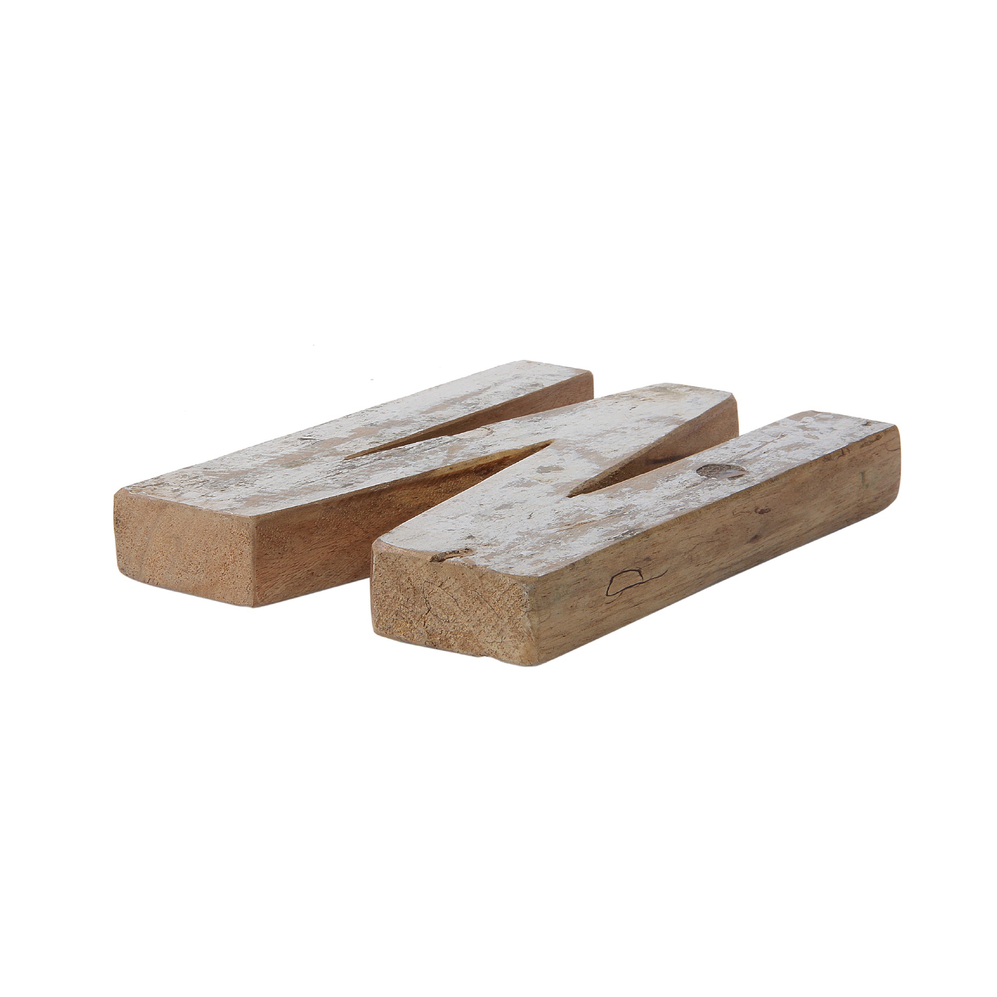 Holzbuchstabe 'M', mehrfarbig, T 2,5 cm, B 13 cm, H 19 cm von fischer's lagerhaus