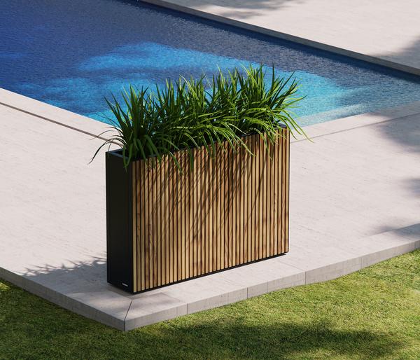Herstera Metall-Raumtrenner Deco Planter LED,
