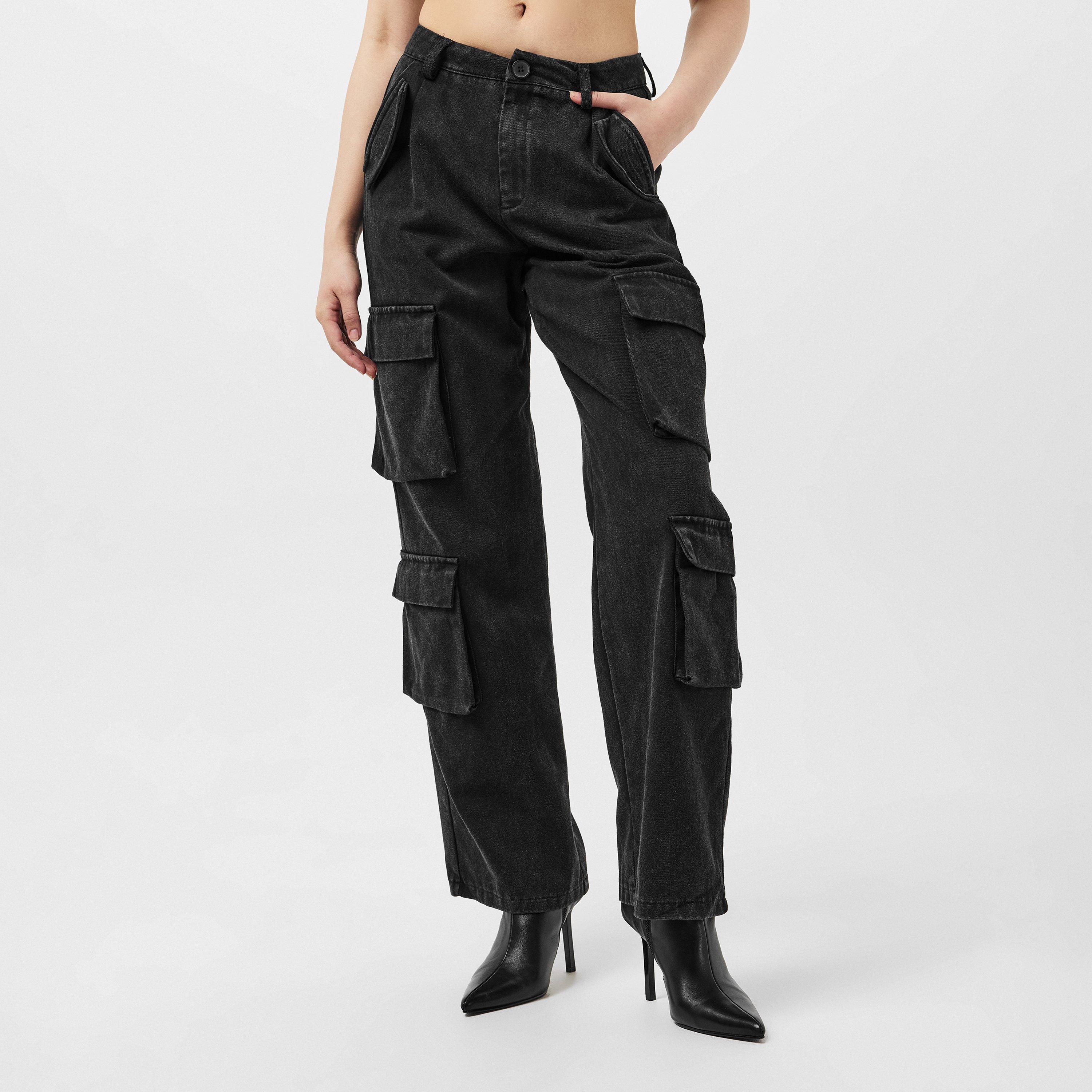 Missy Empire ME High Waist Cargo Trousers Womens