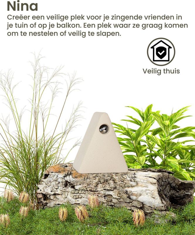 Nestkast Nina - Keramiek - Beige of grijs