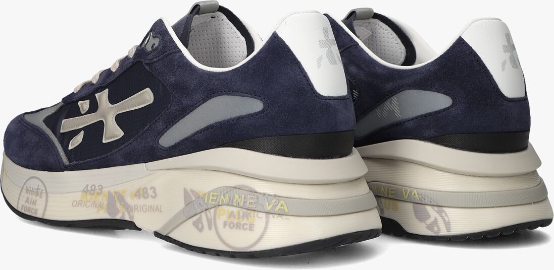 blauwe premiata lage sneakers moerun