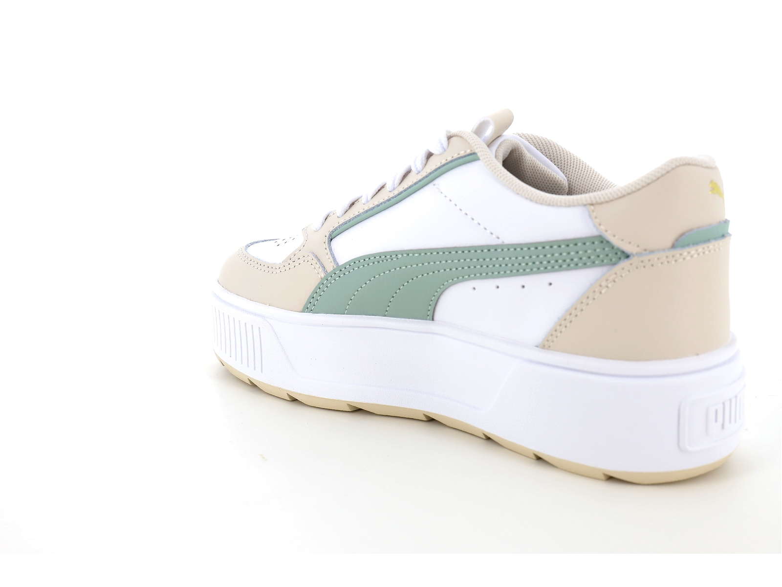 Puma-387212 Synthétique Blanc Vert