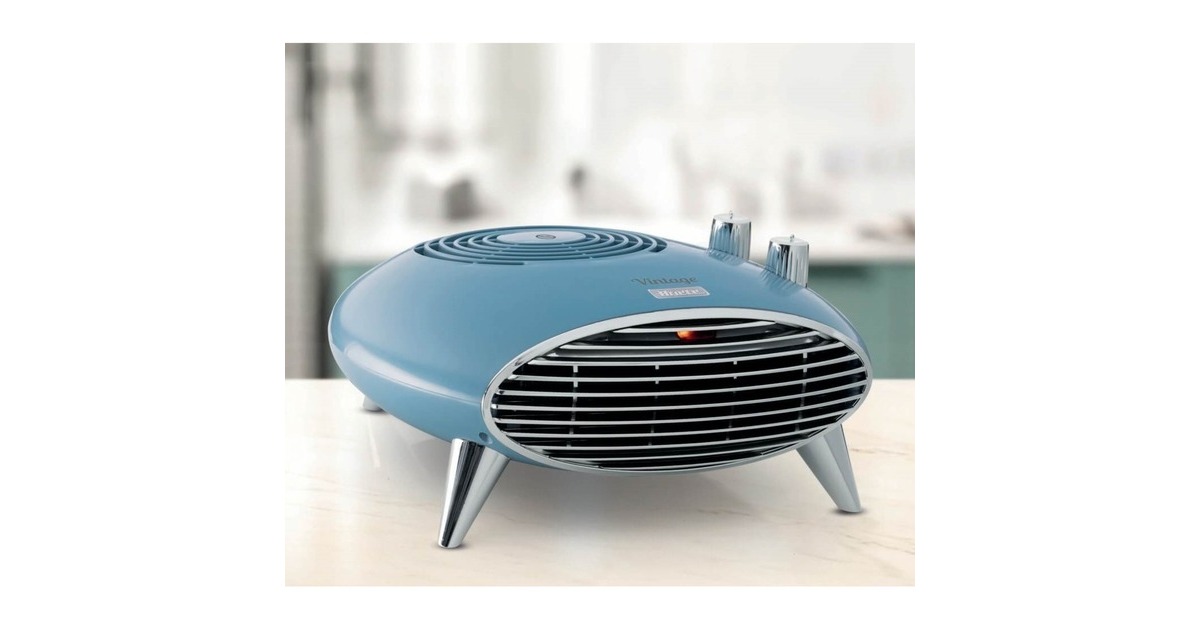 ArieteVintage blauwe ventilatorkachel 8211/04  (Blauw, 2000 Watt, verwarmen en koelen)