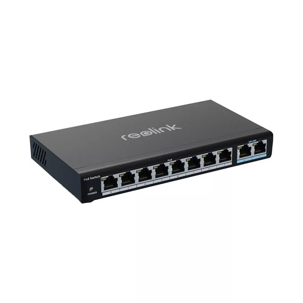Reolink Switch 10 Port PoE 120W 8x PoE 100M/bit2x Giga Port
