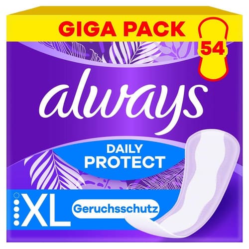 Always Daily Protect Extra Long Slipeinlagen 54 Stück