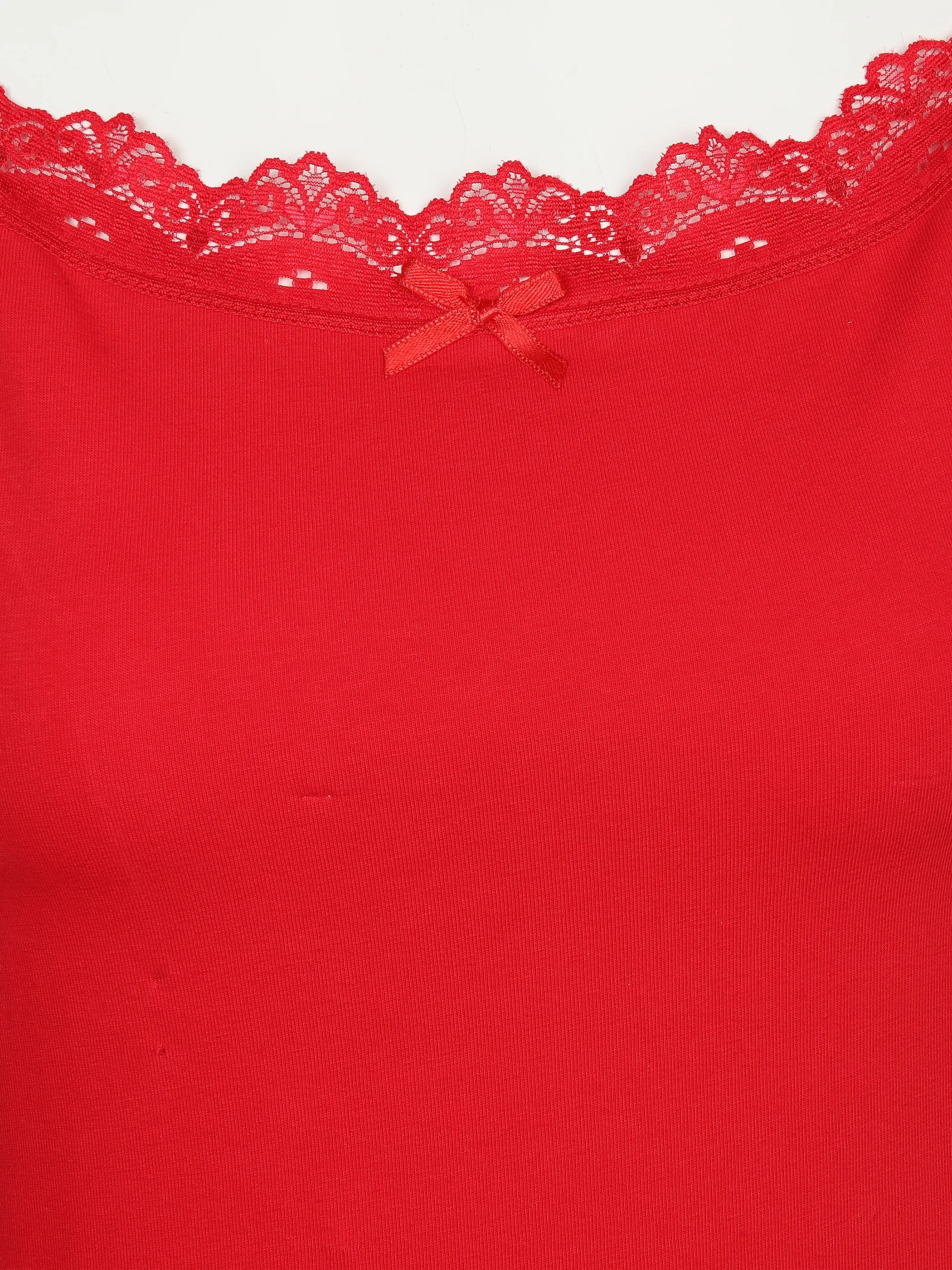 Damen Unterhemd mit Spitze im 2er Pack
