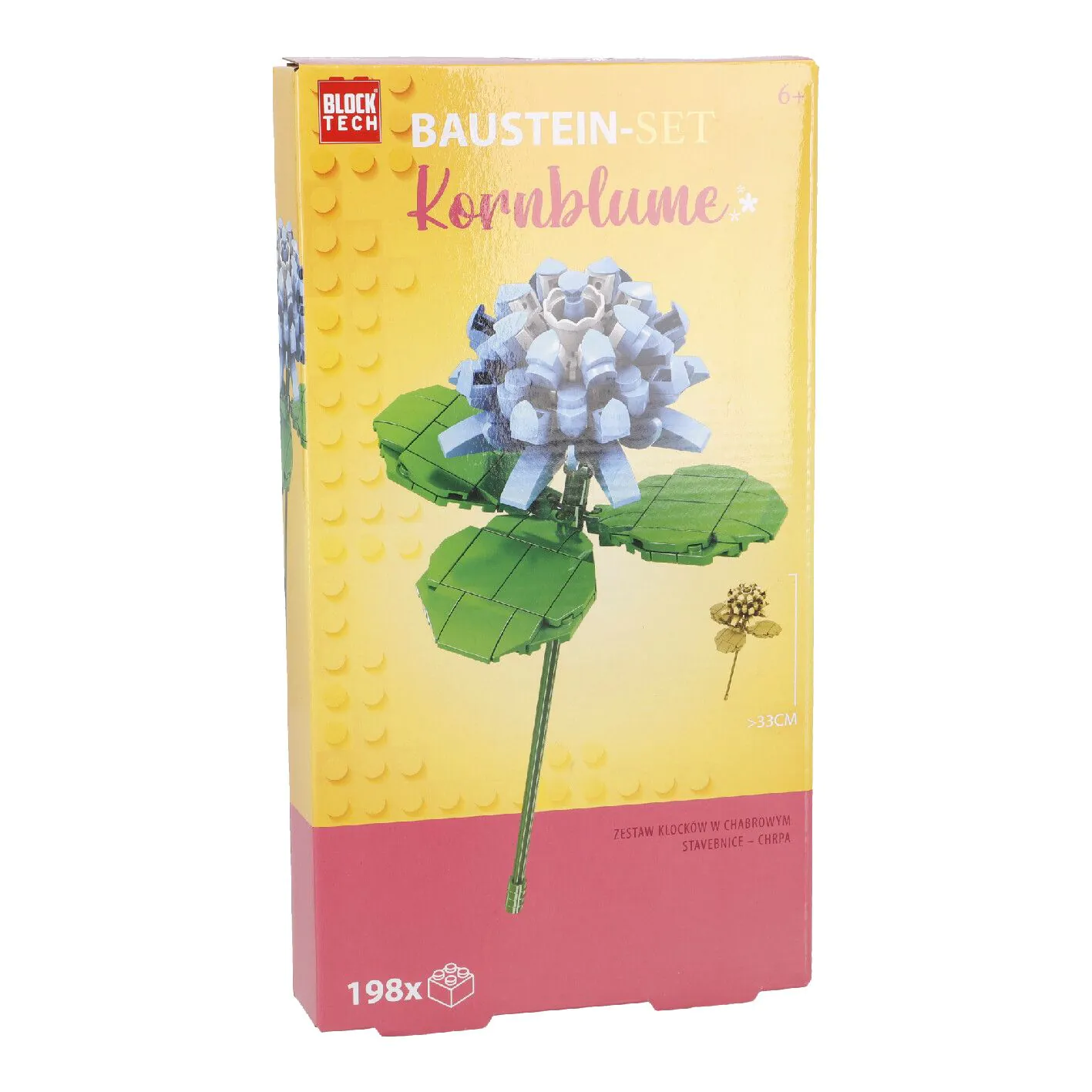Bausteine-Set 3D, Kornblume, 32 cm