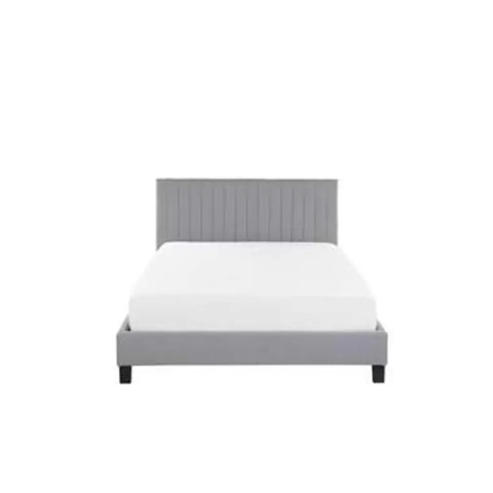 POITIERS - Tweepersoonsbed - Lichtgrijs - 140 x 200 cm - Polyester