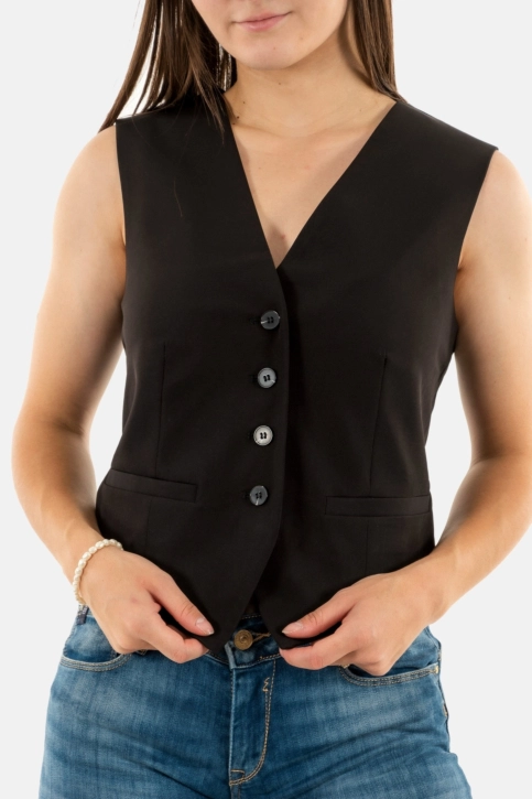 gilets sans manche only lana-berry black