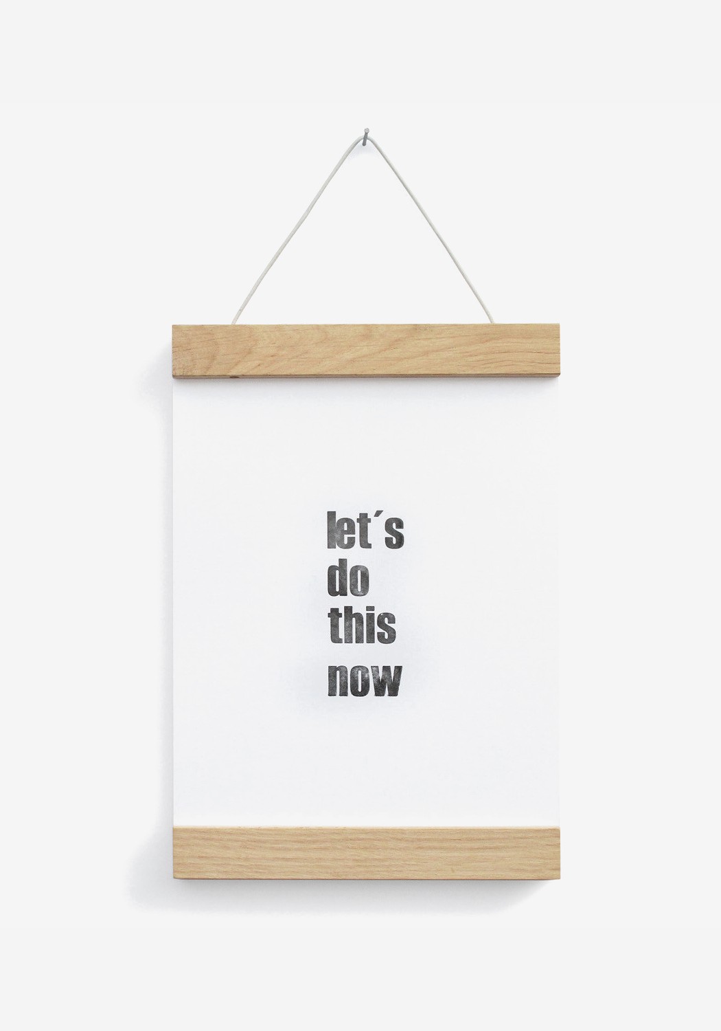 Side by Side Posterleiste A5 aus Eichenholz