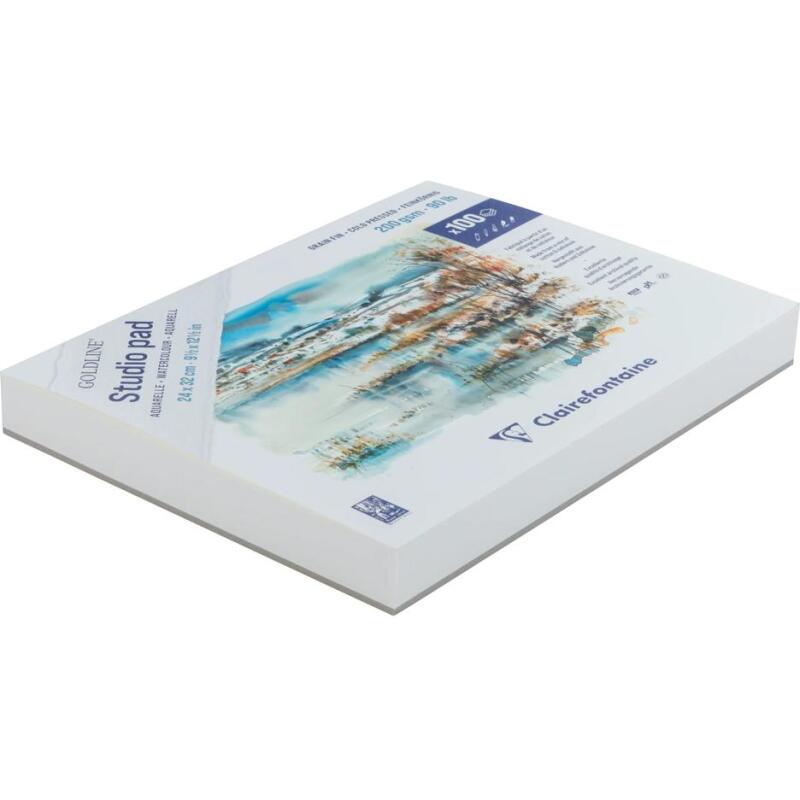 Goldline Studio bloc collé 100F 24x32cm 200g grain fin