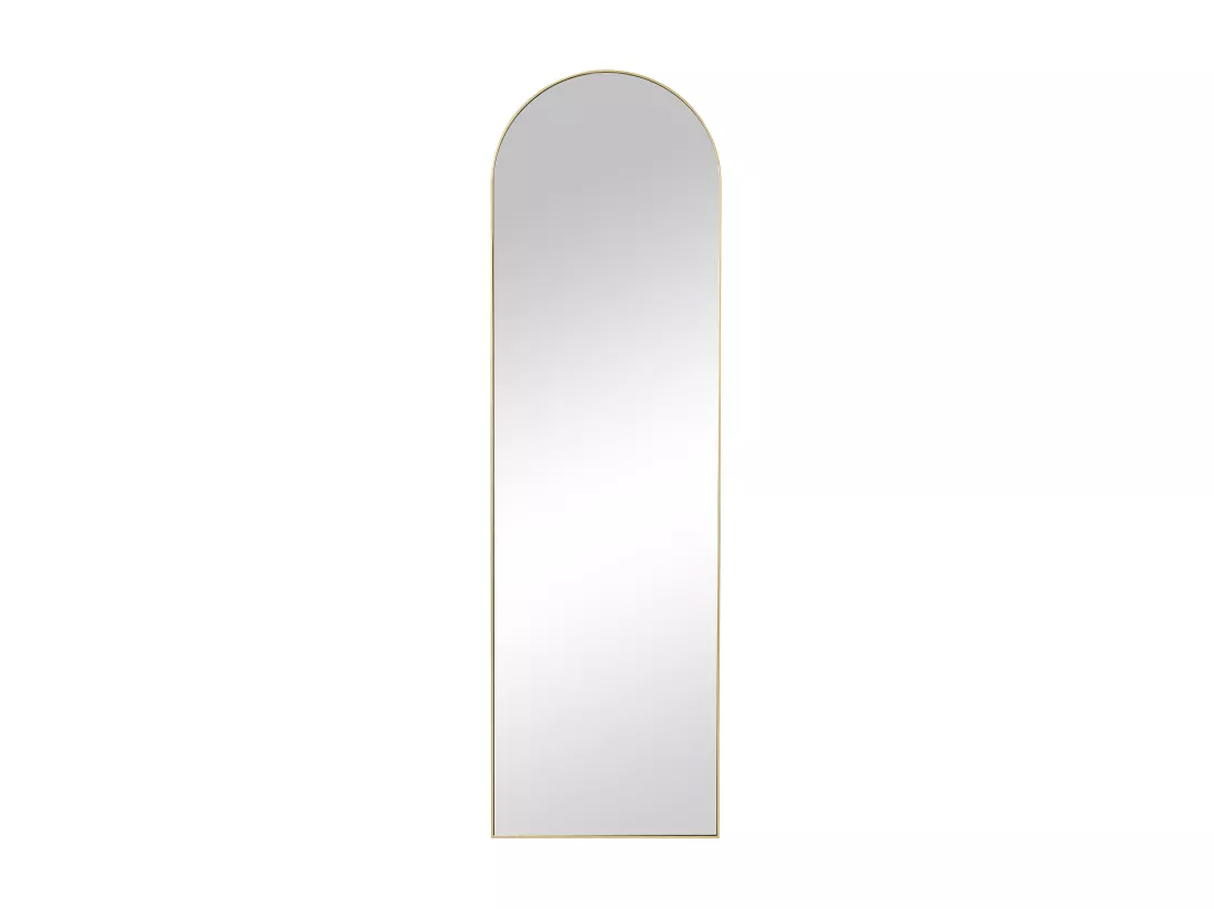 Miroir arche à poser en métal - L. 50 x H. 170 cm - Doré - MAILEN