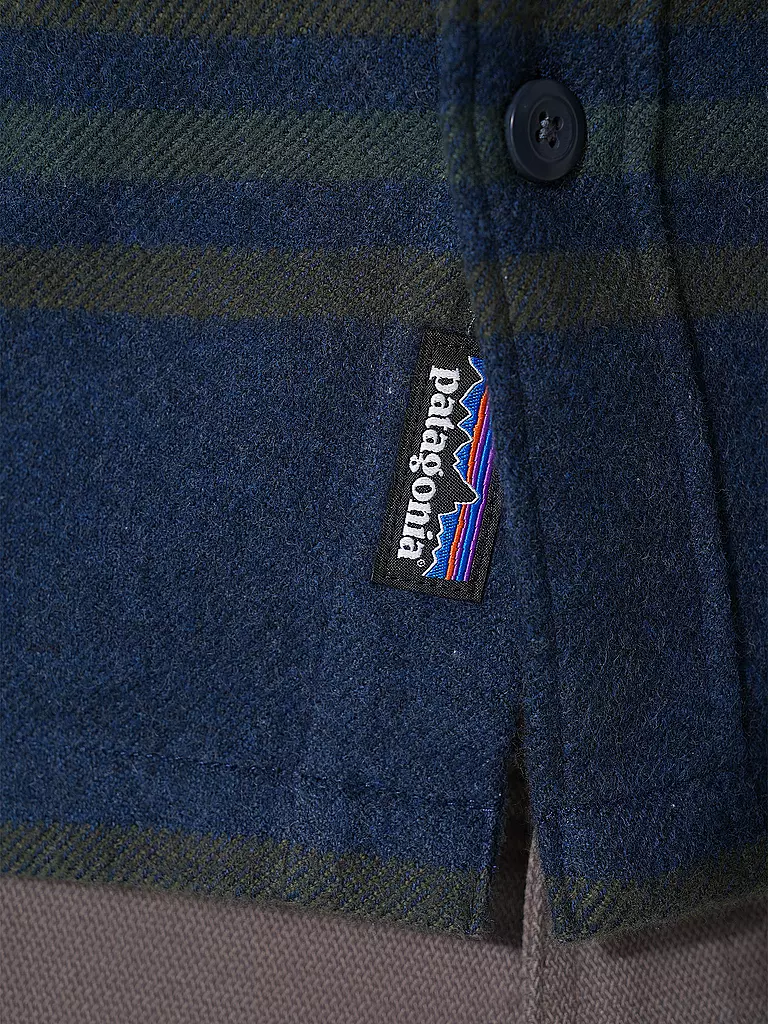 PATAGONIA Flanellhemd FJORD dunkelblau