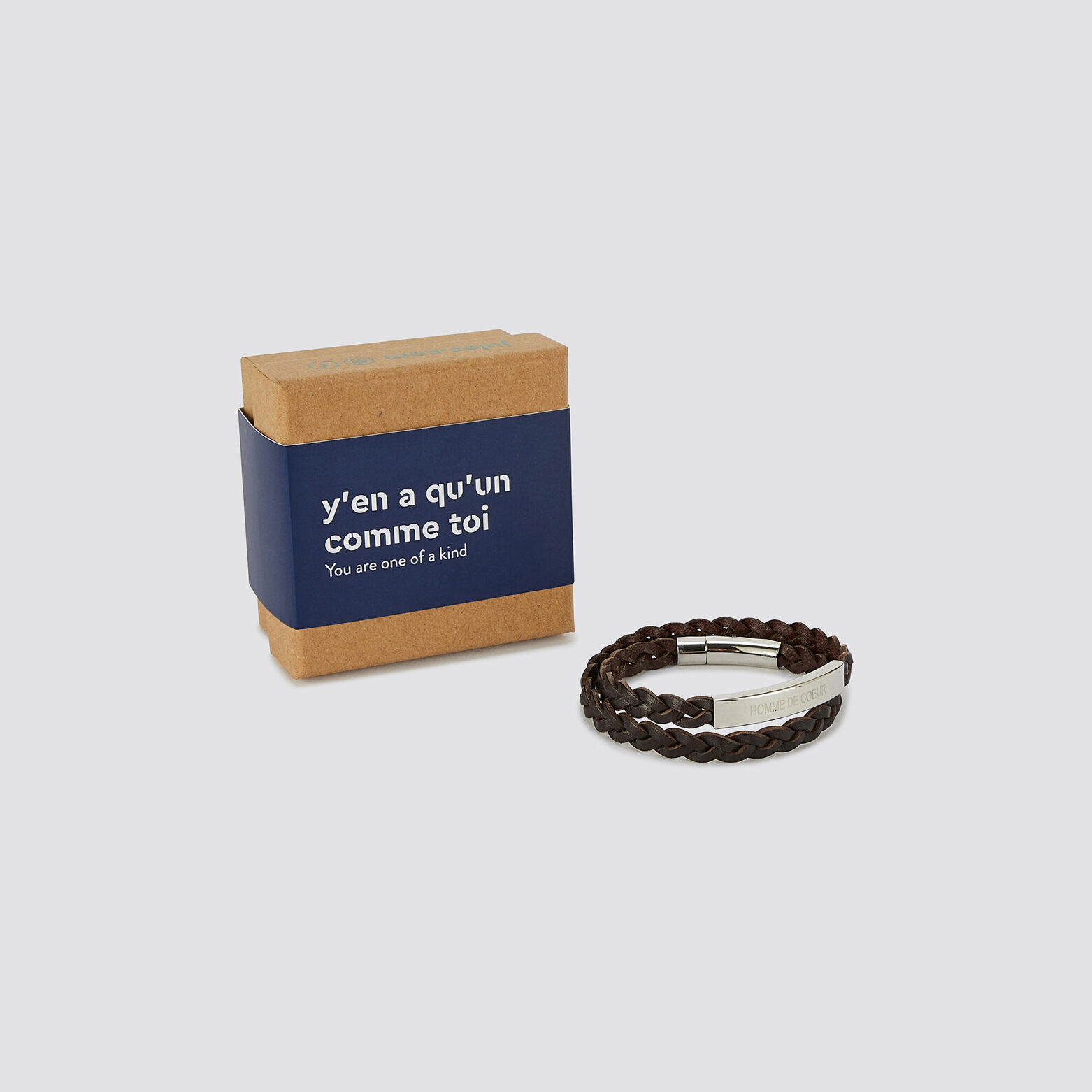 Coffret cadeau bracelet Marron