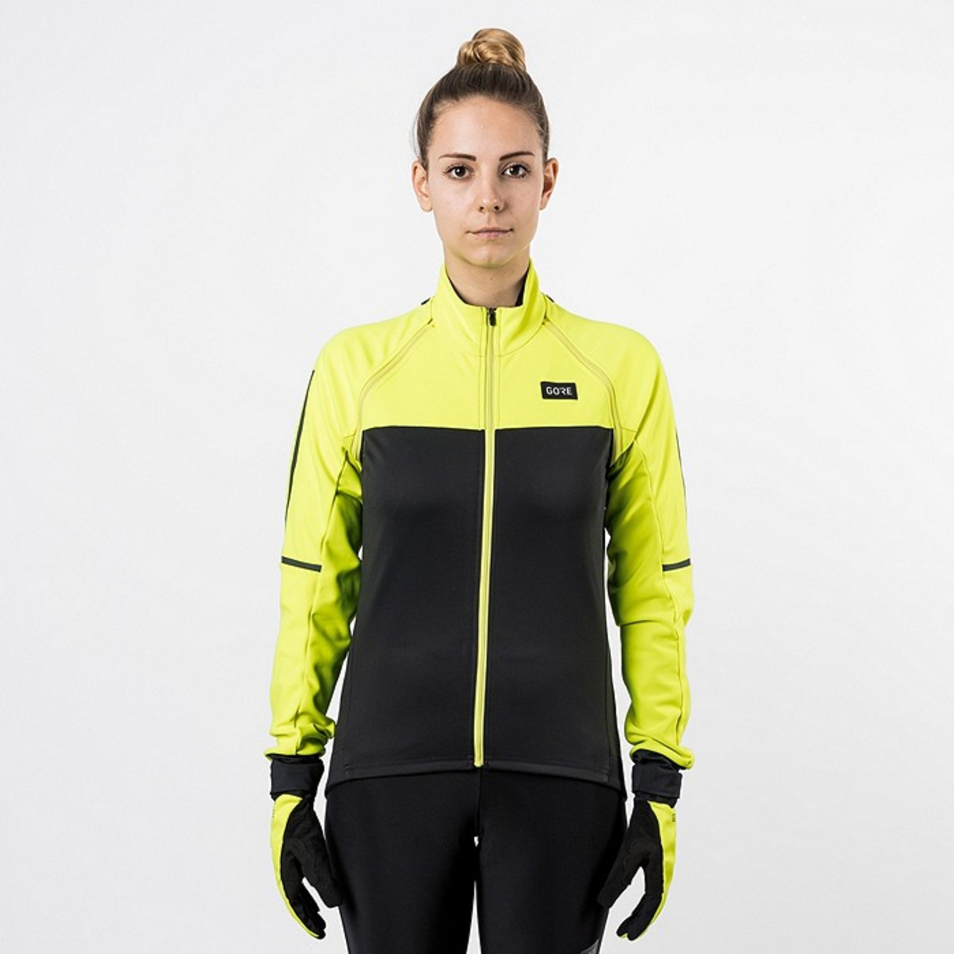 GORE Wear Phantom Fietsjack Zwart/Geel Dames