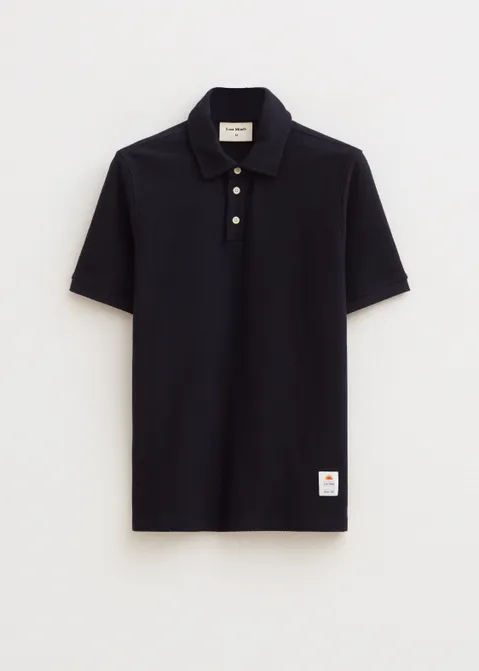 Polo met twill structuur blauw (BLW.D)