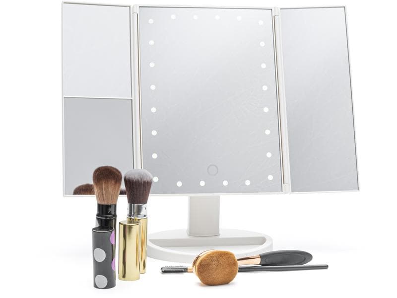 Rio Kosmetikspiegel 3 Way Makeup Mirror Weiss Schminkspiegel