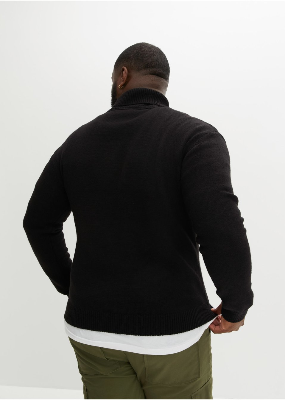Pull col roulé