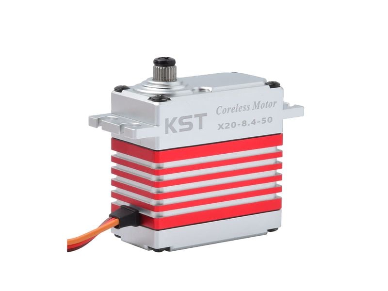 KST Standard Servo X20-8.4-50 V8.0 45 kg, 0.15 s, Digital H Starkes Standard Servo mit Metallgetriebe für Big Scale Modelle