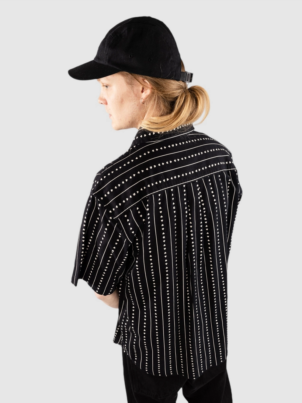 Carhartt WIP Drewe Shirt heart c pinstripe/blk/nat