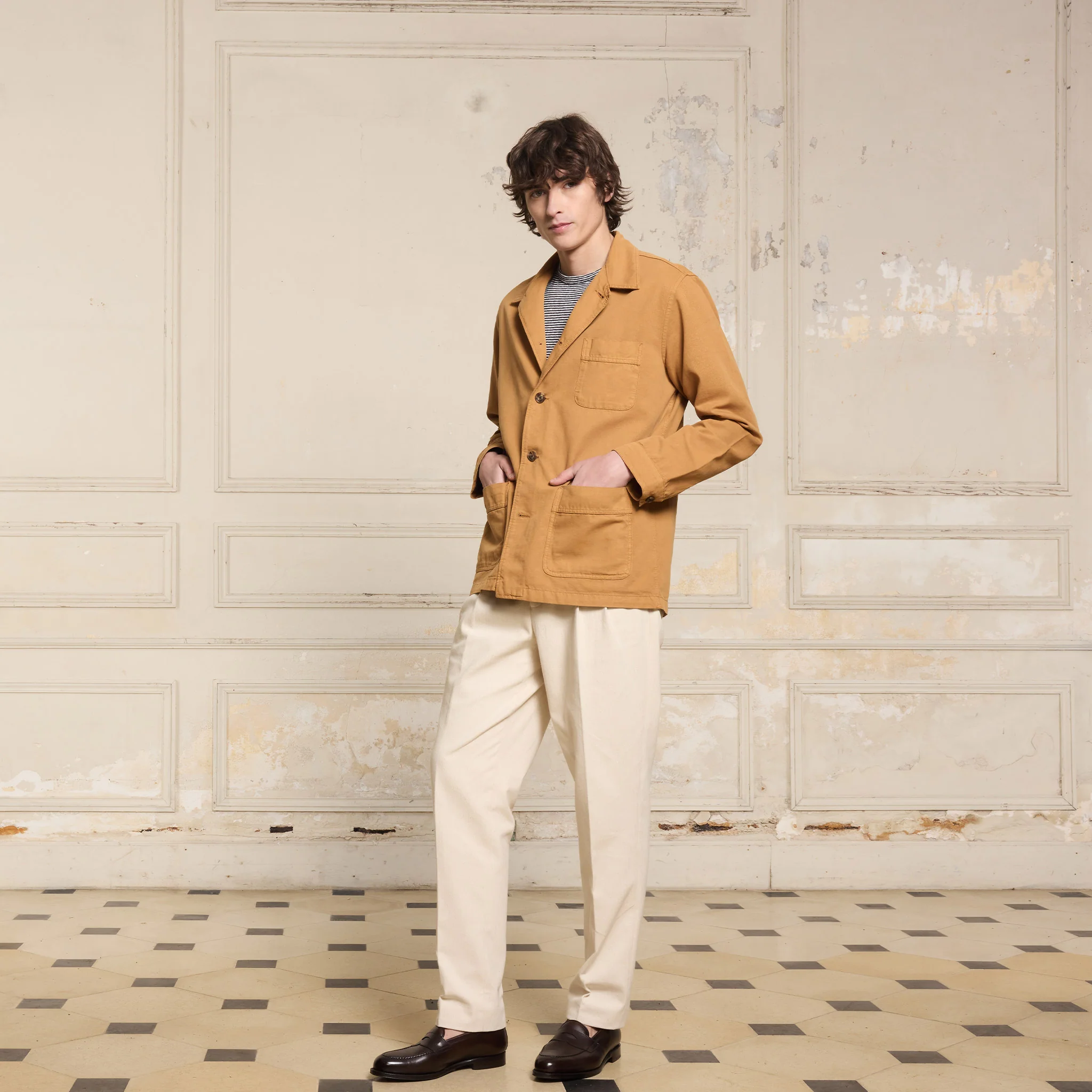 Ocher work jacket