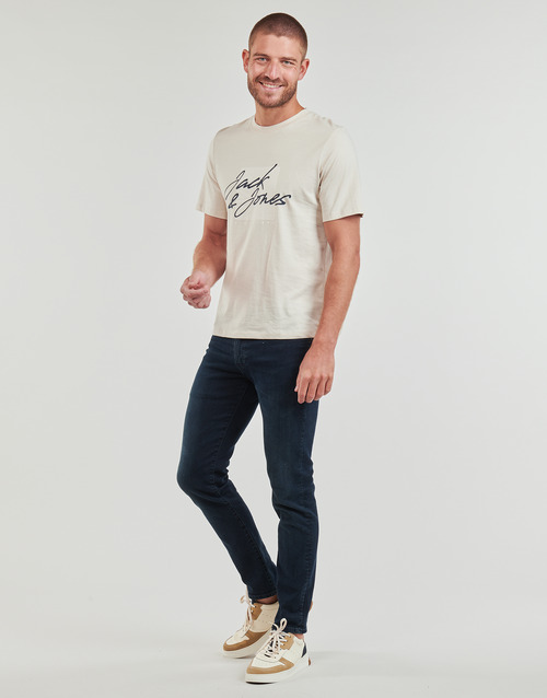 Jack & Jones - JJZURI TEE SS CREW NECK - Beige