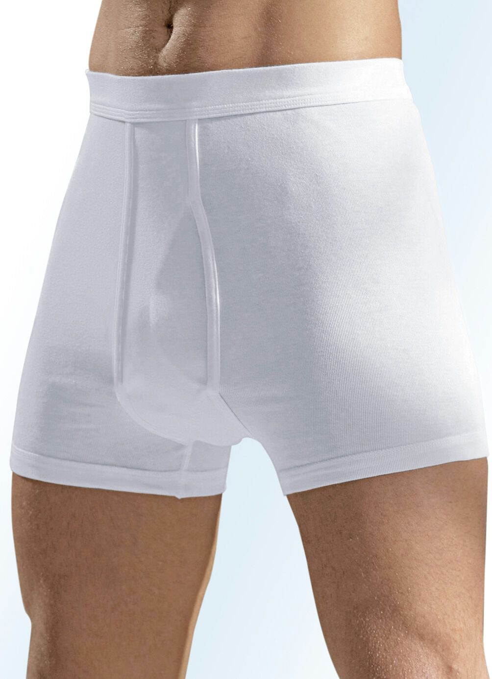 Hermko Dreierpack Unterhosen aus Feinripp