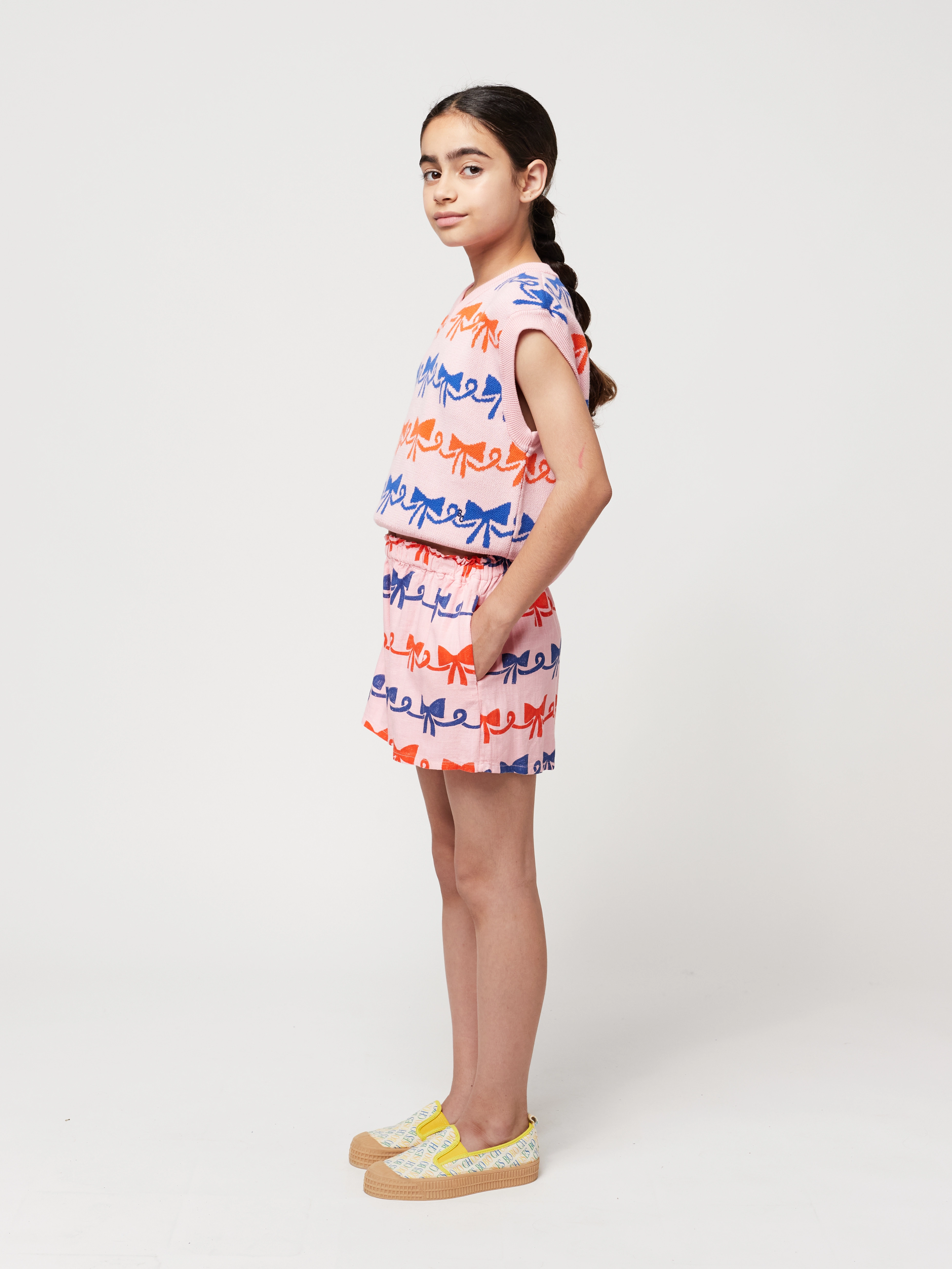 Shorts RIBBON BOW AOP in rosa