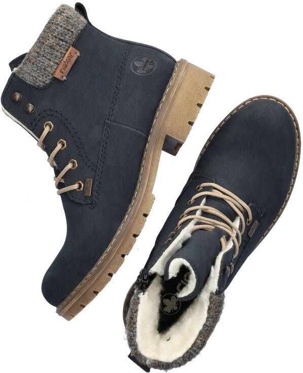 Rieker Winterlaarsjes veterschoenen enkellaars met waterafstotende tex-membraan
