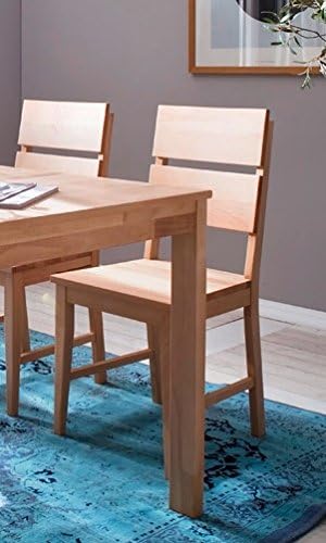 Robas Lund Tisch Esszimmertisch Massivholz Kernbuche, Alfons BxHxT 70 x 76 x 70 cm, Natur