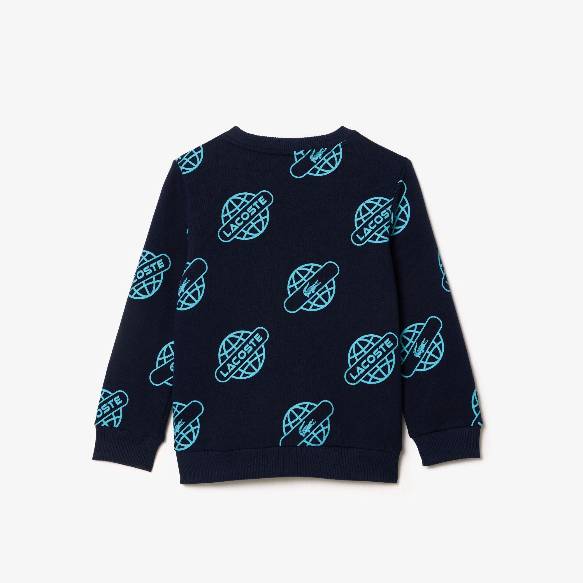 Lacoste Globe Print Sweatshirt