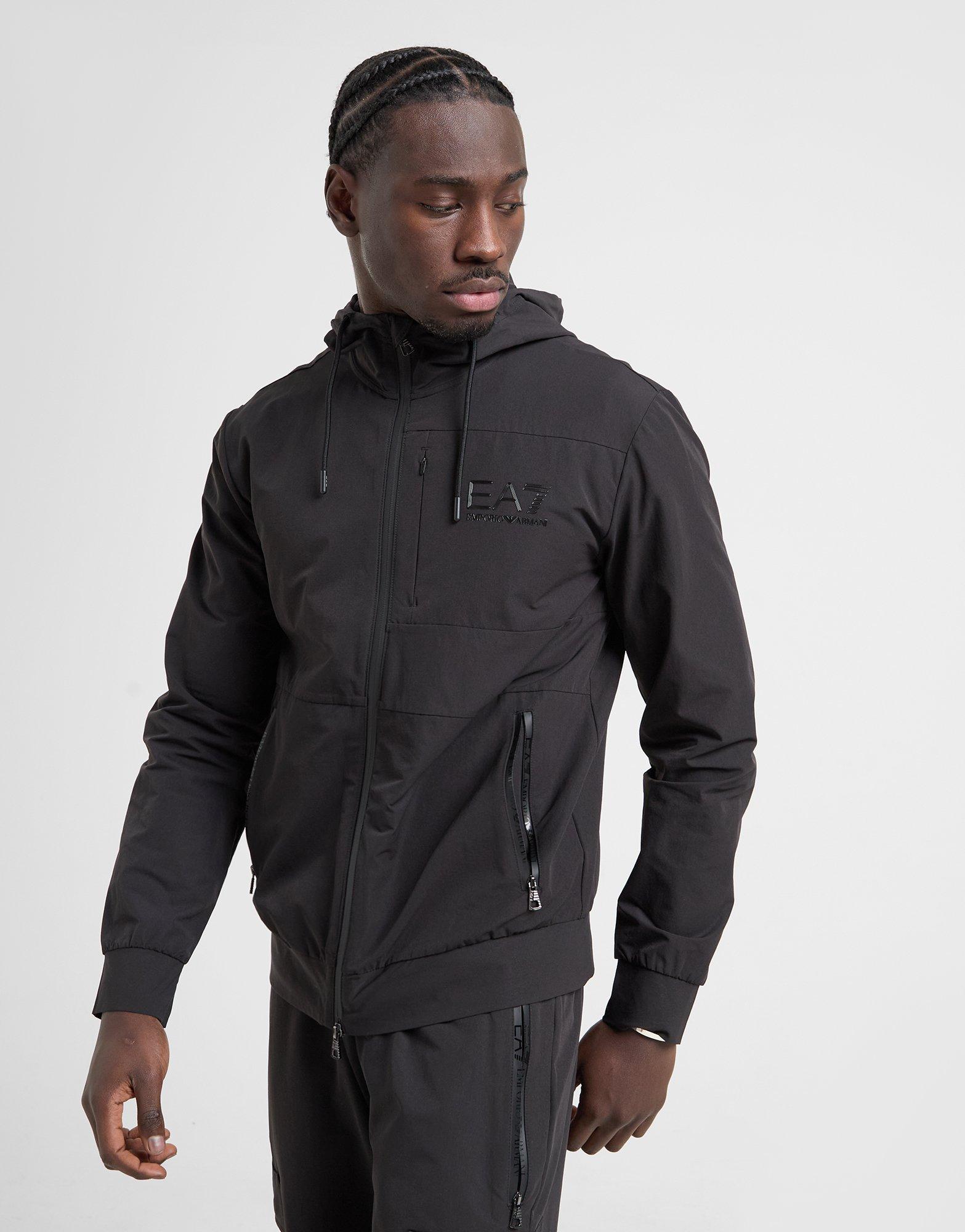 EA7 Emporio Armani Sweat à Capuche Tech Zippé Homme
