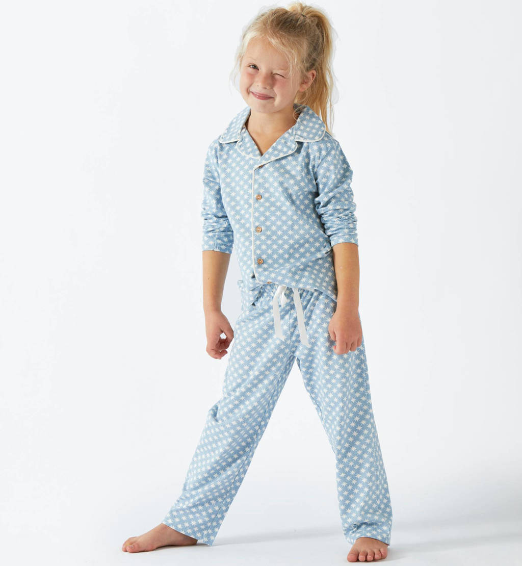 Little Label pyjama met sterren van katoen blauw
