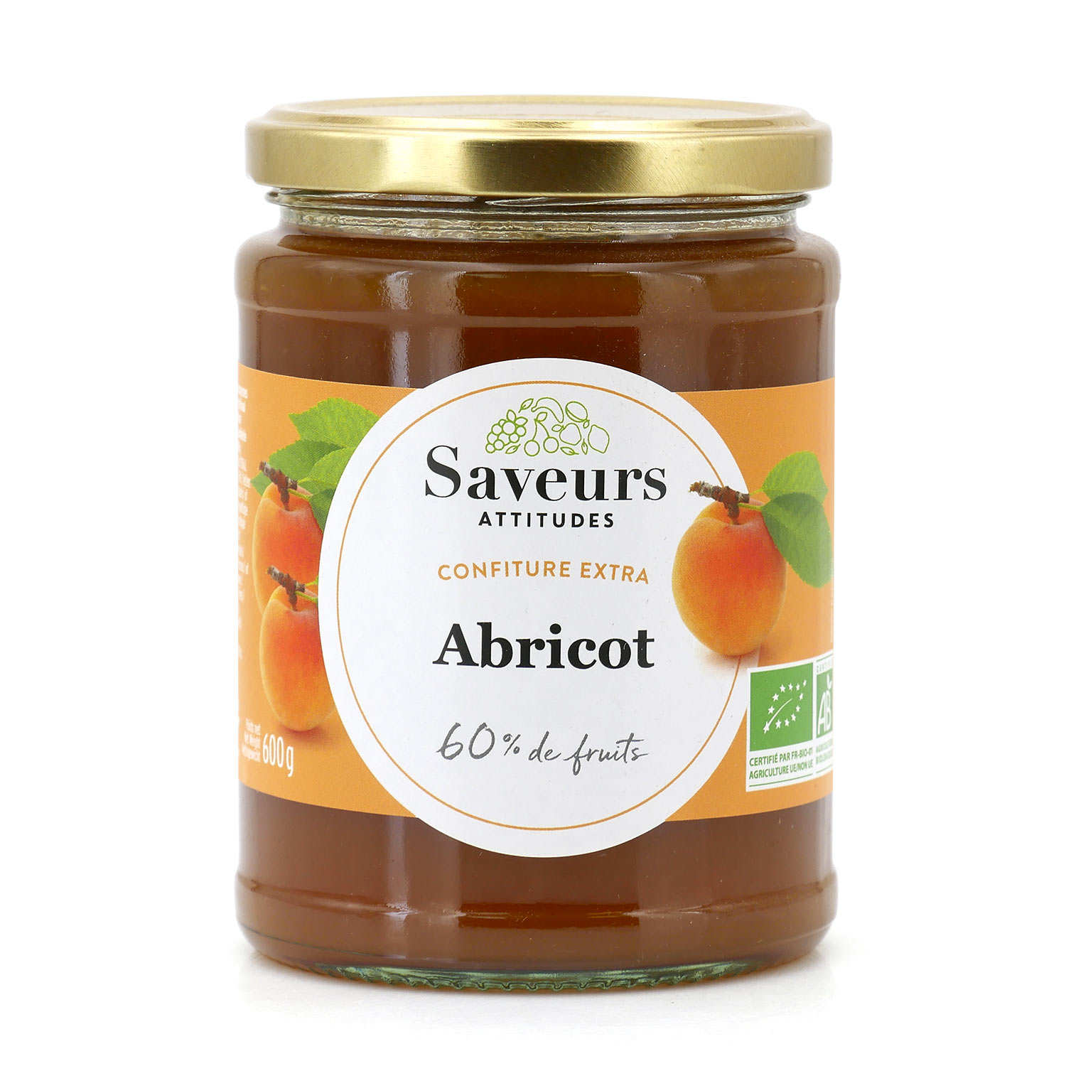 Confiture extra d'abricot bio - Format familial