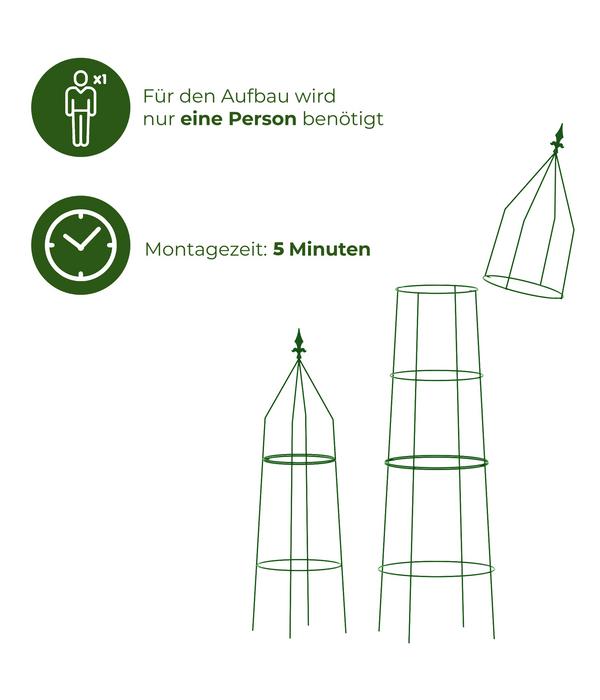 Dehner Obelisk-Set Ilaria, 2-teilig